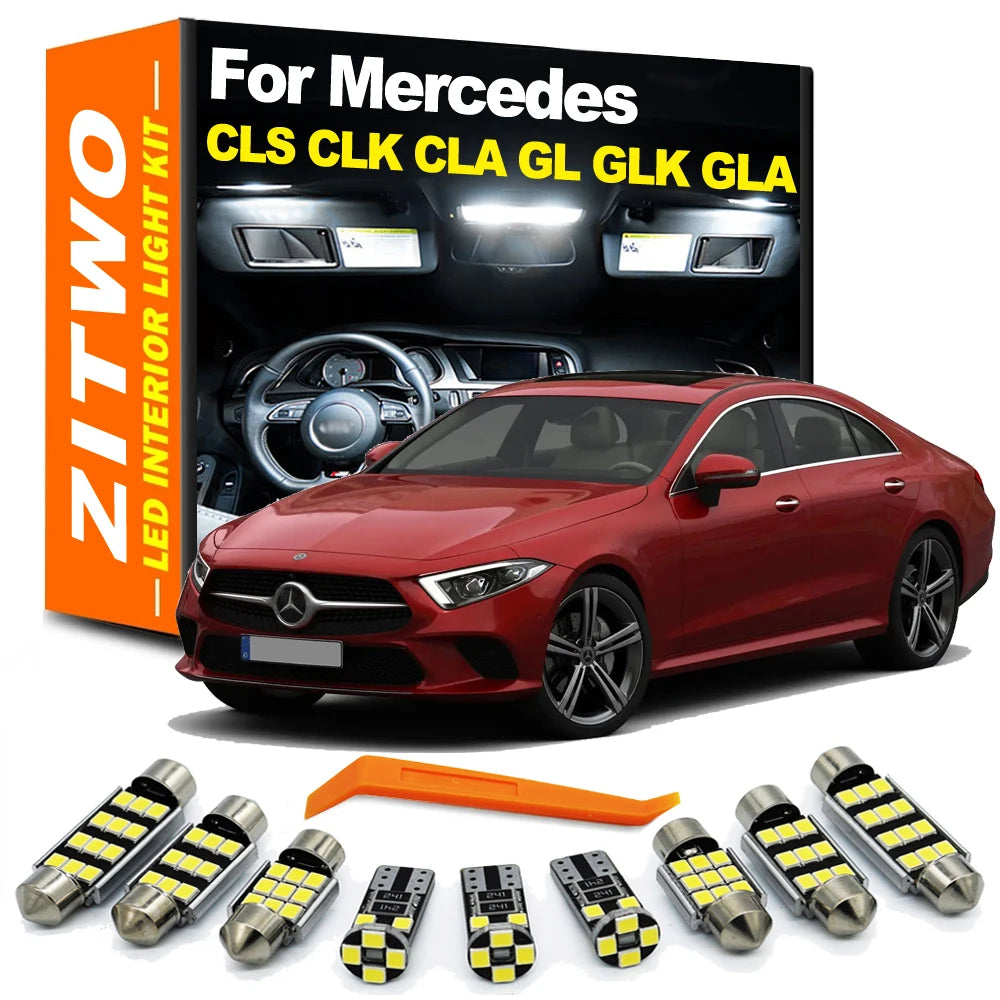 ZITWO LED Interior Light Kit For Mercedes Benz CLS CLK CLA GL GLK GLA Class W218 W219 W208 W209 A209 C117 X164 X166 X204 X156