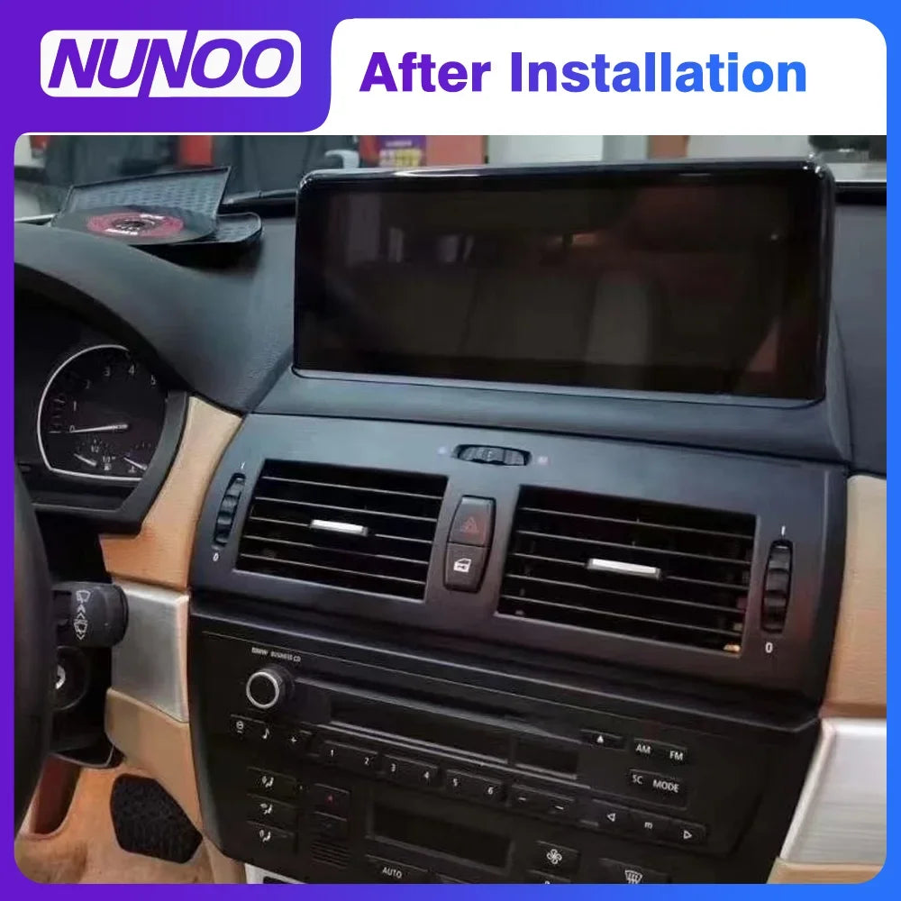 Android 14 Screen Wireless Carplay For BMW X3 E83 2003-2010 GPS Multimedia Player Android
