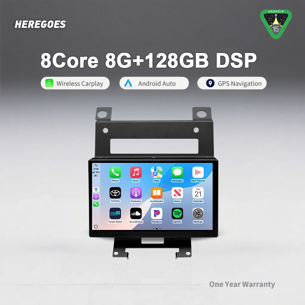 8GB Android 15 Car DVD Player GPS Navigation Wifi Bluetooth Wireless Carplay Radio For Land Rover Freelander 2 2007-2015