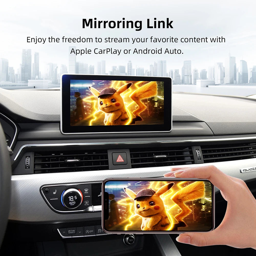 ANYFAR Wireless CarPlay Android Auto Interface Adapter For A4 A5 Q5 2008-2018 MMI 3G Syste | AUTOKITSHOP