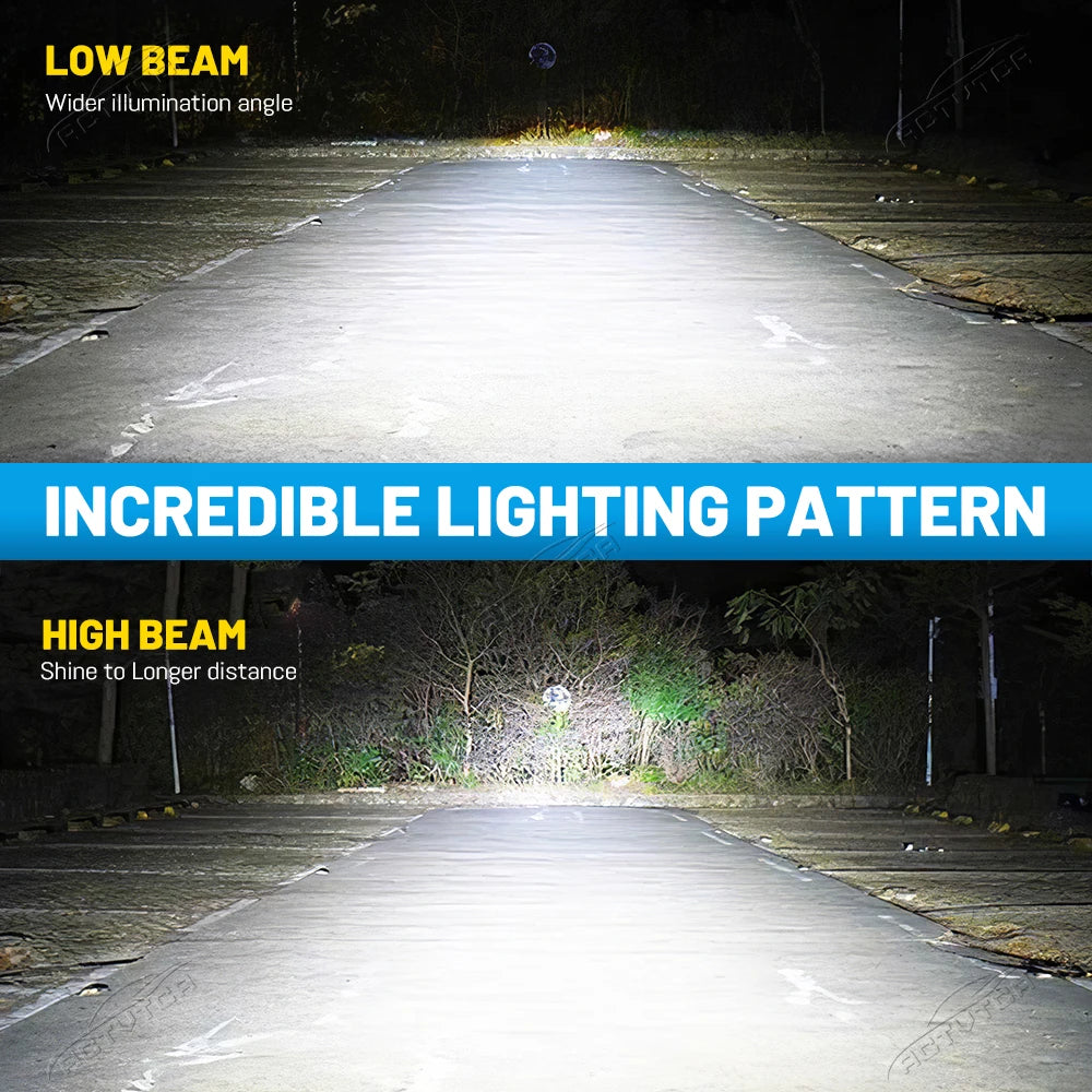 4800W H7 H4 H11 Led Car Headlight Bulbs 7 Copper tubes 6000000LM 9980 CSP Canbus H1 H8 900
