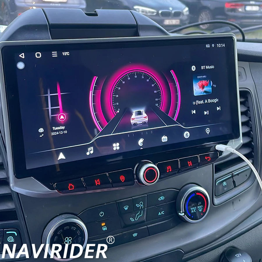 10.88" For Ford Transit 2022 2023 Qled Screen Android 14 Carplay Player Android Auto Multi