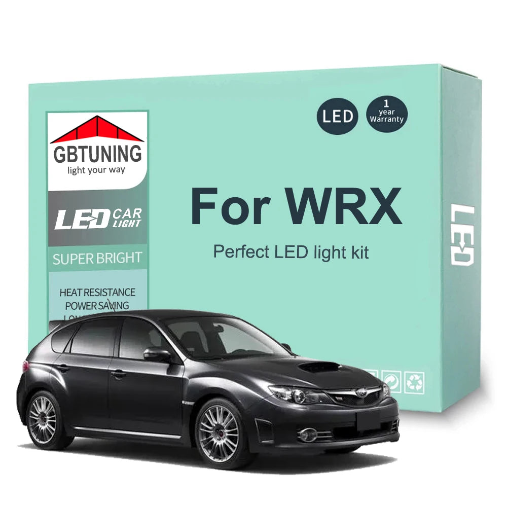8-Piece LED Interior Light Kit for Subaru WRX 2000-2006 - Canbus Dome Map Door Trunk Bulbs | AUTOKITSHOP