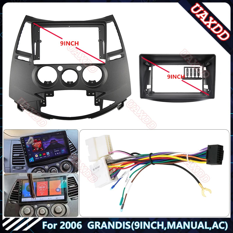 car DVD Radio Android Stereo dashboard screen video player Harnes FOR 2006 MITSUBISHI GRAN