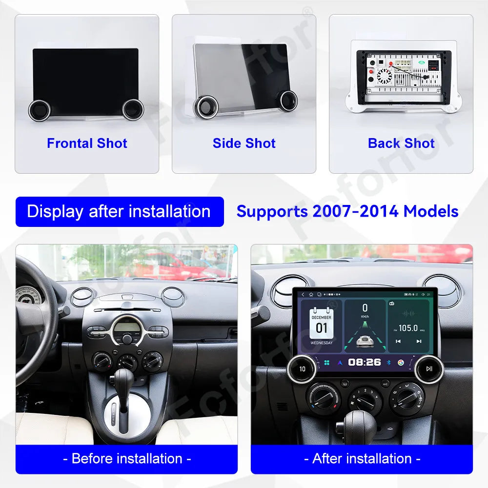 Ultra Clear HD Touch 11.5 Inch New Upgrade Android 15 Wireless CarPlay GPS Navigation Car