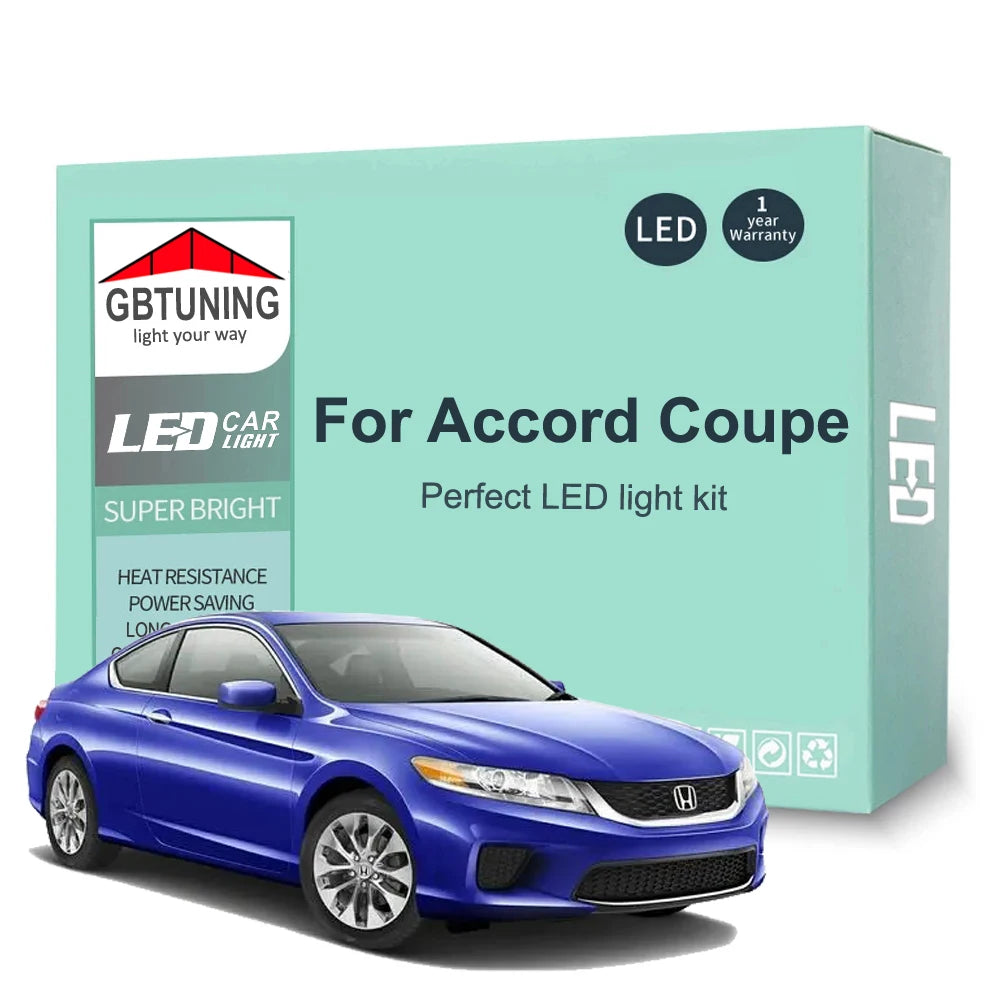 LED Interior Light Kit for Honda Accord Coupe 1998-2012 - Canbus Dome Map Door Trunk Bulbs | AUTOKITSHOP