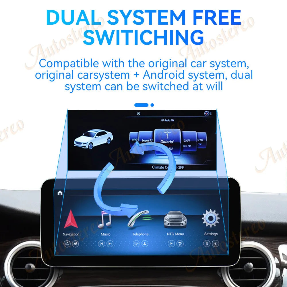 Carplay Android 13 12.3 Auto Stereo For Mercedes Benz V Class W447 2015-2019 Car GPS Navig
