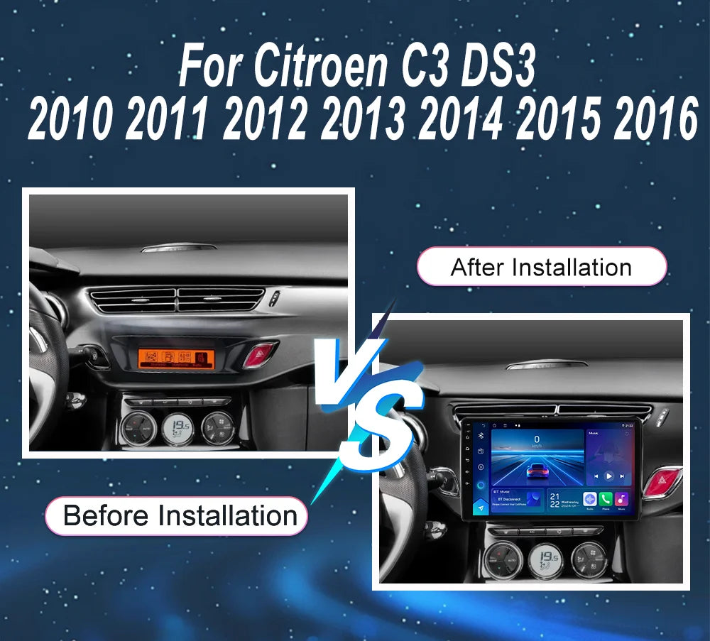 Android 15 Radio Stereo For Citroen C3 DS3 2010 2011 2012 2013 2014 2015 2016 Auto Multime