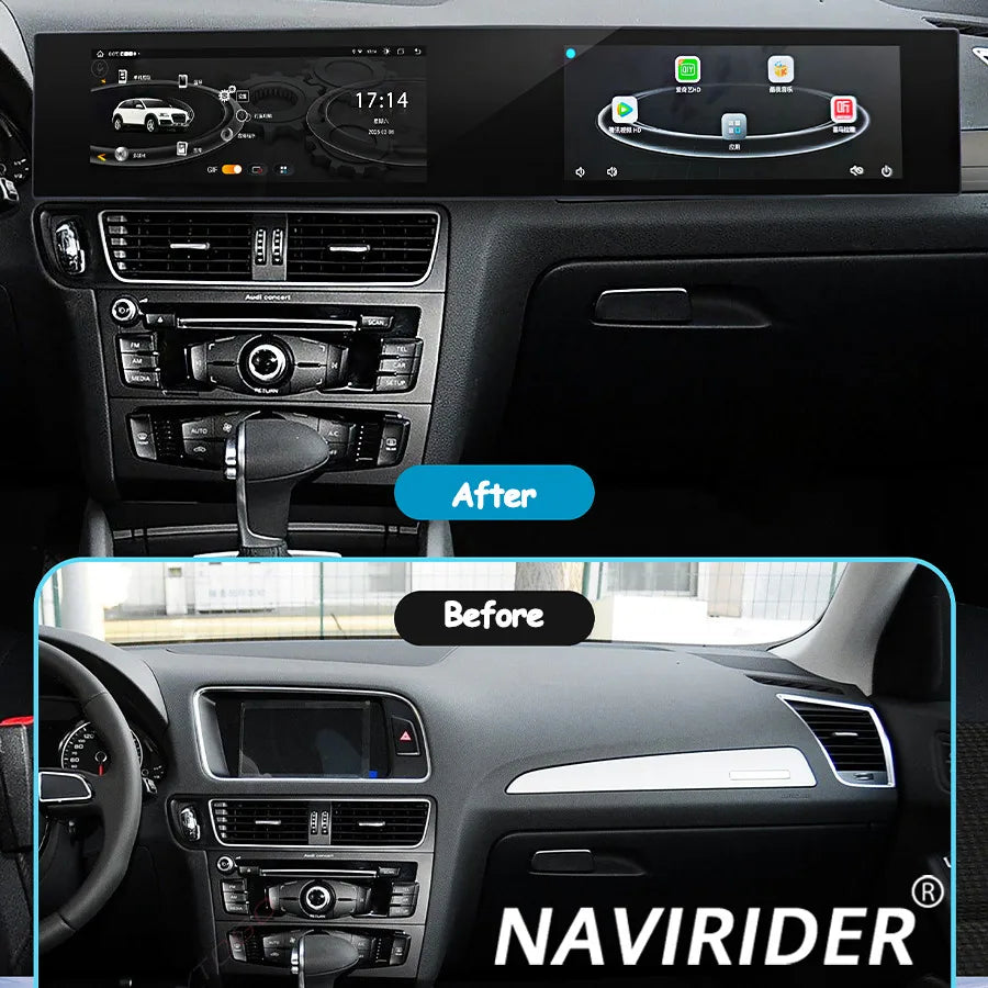 21inch 3D Curved Screen Android 14 Car Radio For Audi Q5 2009 - 2017 Stereo Audio GPS Navi | AUTOKITSHOP