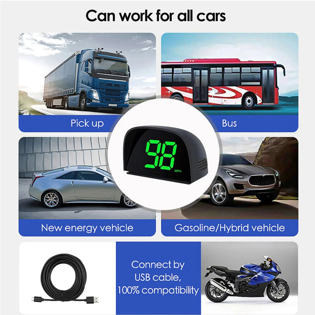 Car HUD Car HeadUp Display Car Global Position System Speedometer Digital Display Speed Meter El - Automotive LED Light