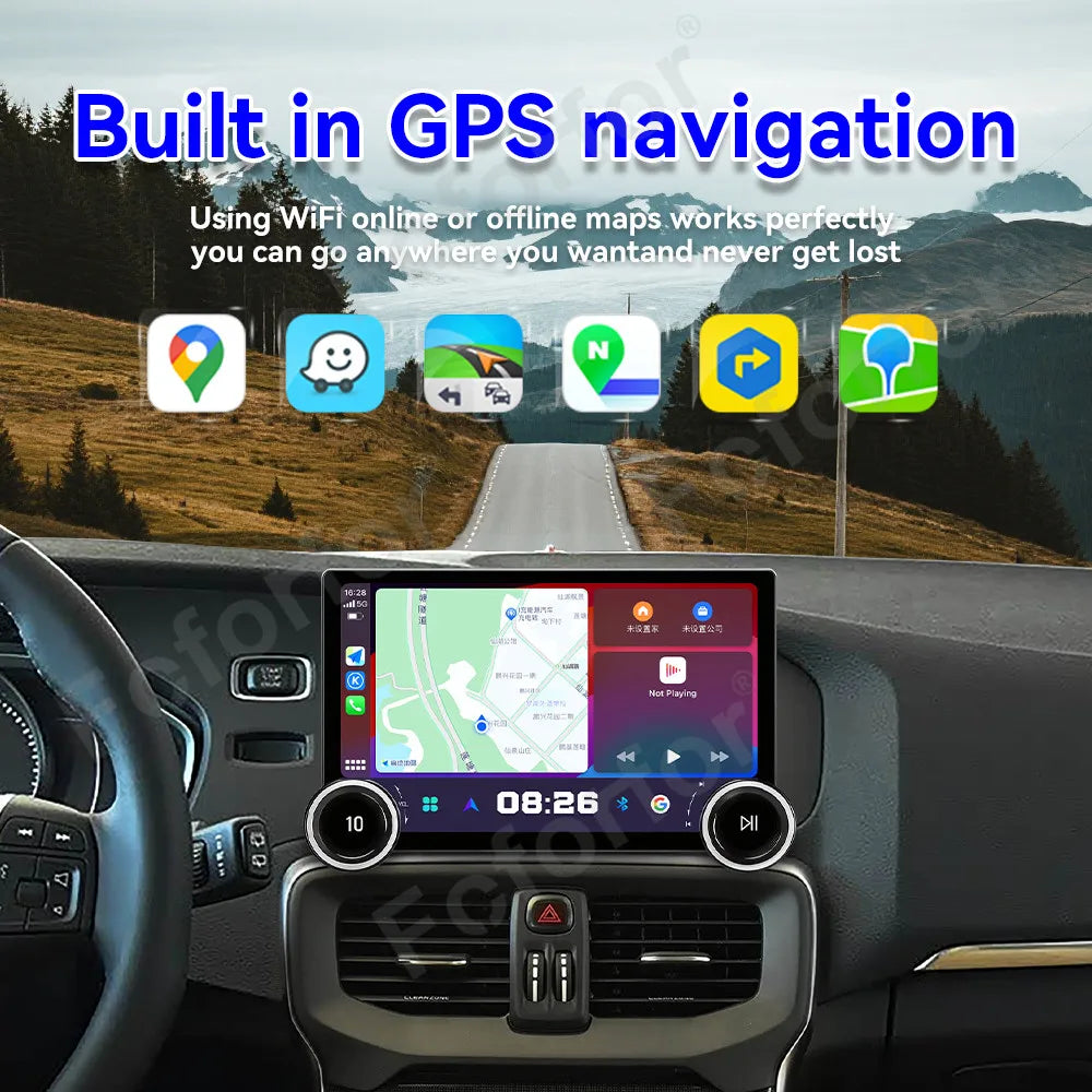 Crystal Clear 11.5 Inch Android 15 Modern Advanced Wireless CarPlay Android Auto GPS Stere