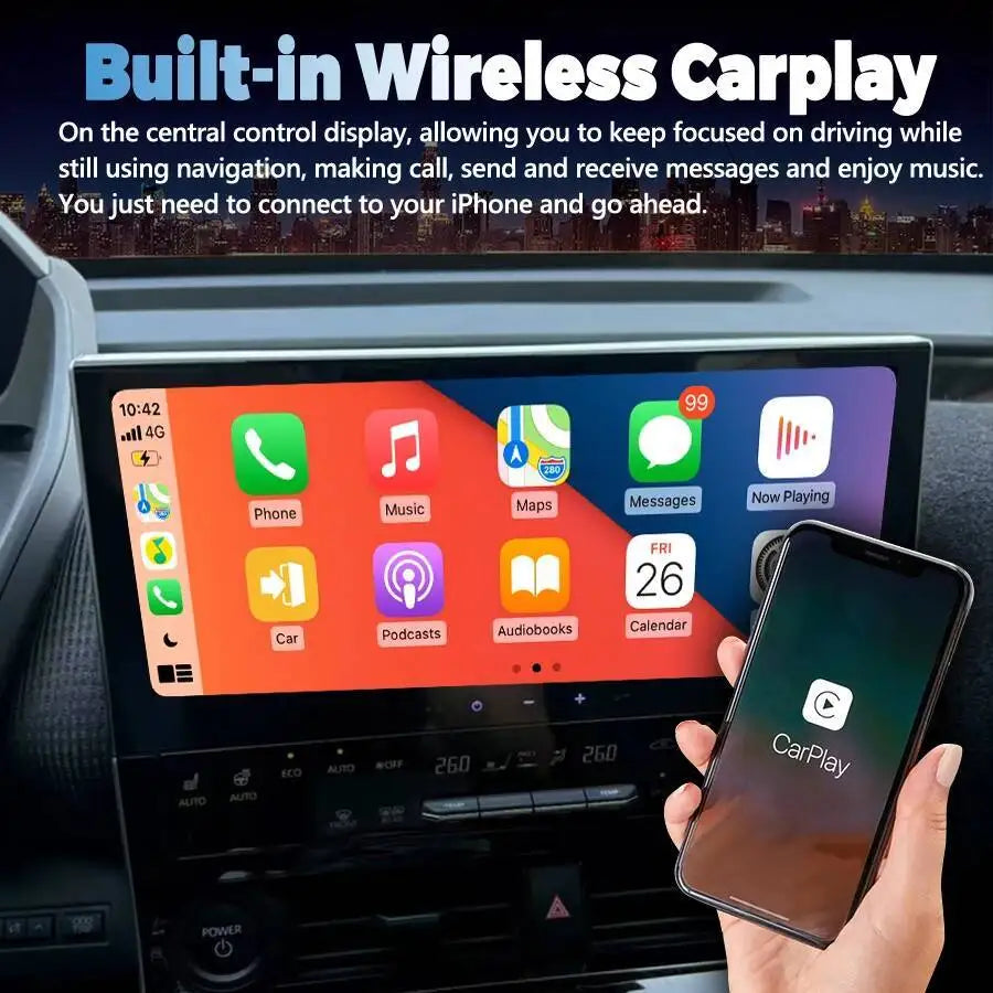 12.3inch For Toyota BZ4X Platinum 4X 2022 2023 2024 2025 Car Stereo Radio Android Auto Mul
