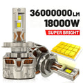 High Power H7 LED Light for Car 18000W Automobile H1 Headlight 9005 HB3 9006 HB4 9012 HIR2