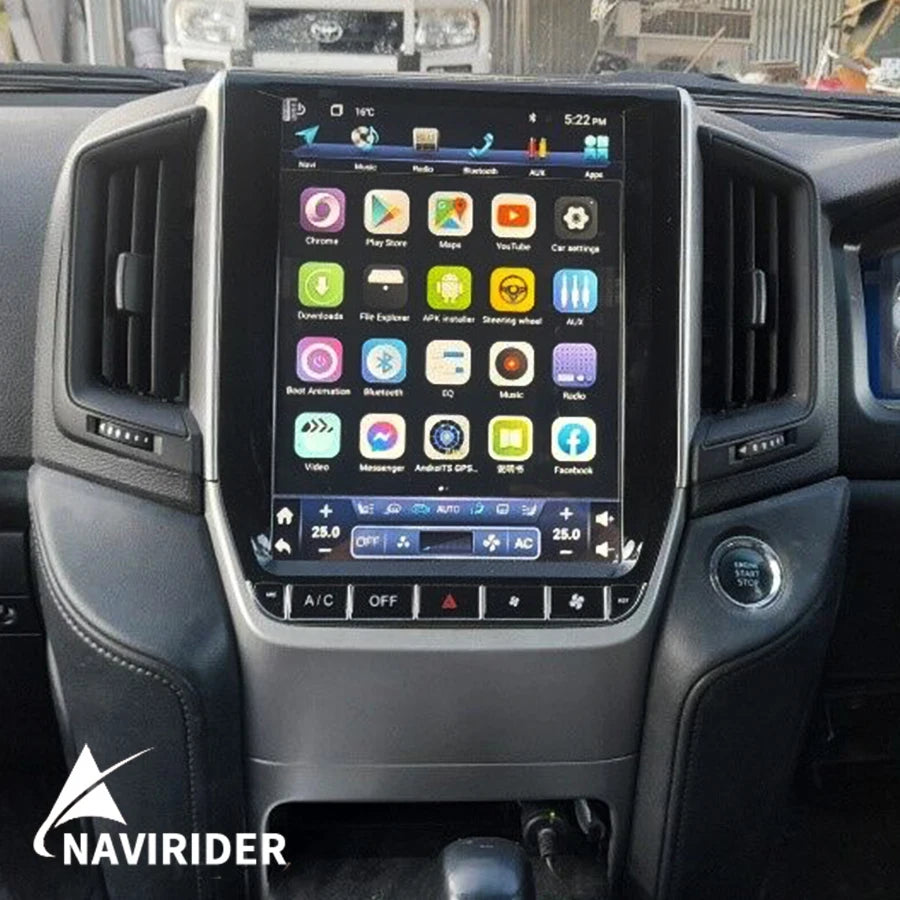 256GB Android carplay screen For Toyota Land Cruiser VXR lc200 2017-2021 Car Auto GPS 12.1