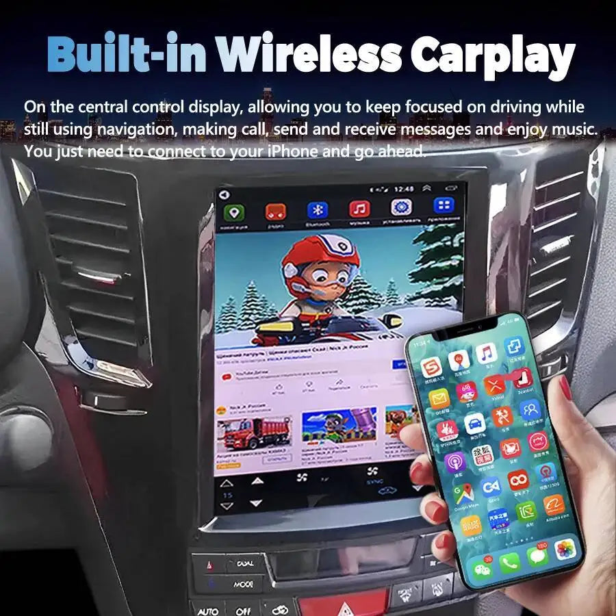 GPS Carplay Car Radio For Subaru Outback Impreza Legacy 2009-2014 Android 15 Car Multimedi