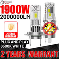 1900W 1:1 H7 LED CANBUS Lights 2000000LM Mini Lamps 7535 CSP Chip Mini Led Light Plug & Pl