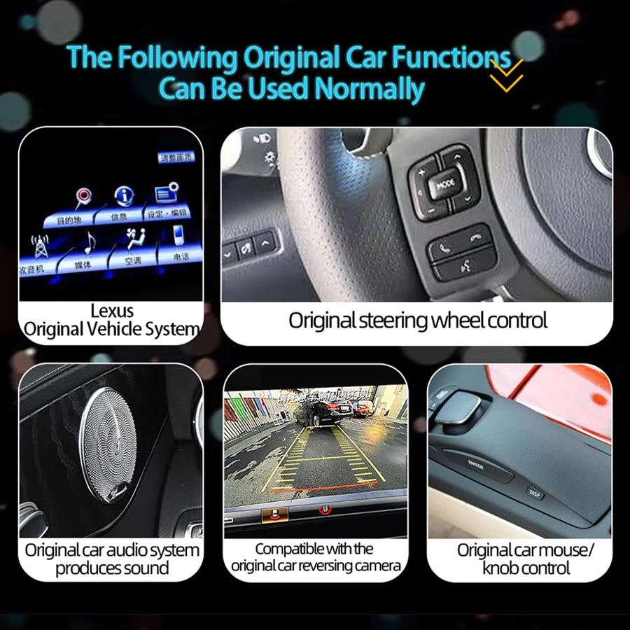 10.25inch Multimedia Video Player Screen Android Auto GPS Navigation Wireless CarPlay For