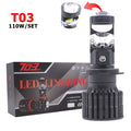 T03 Car Projector 110W H4 Mini Car Led Light H4 H7 Proyector H4 H7 H8 9005 9006 Lens Canbu