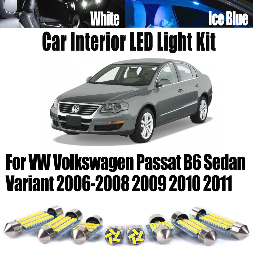 LED Interior Light Kit for VW Volkswagen Passat B6 Sedan Variant - Canbus Error-Free Bulbs | AUTOKITSHOP
