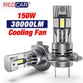 150W 30000LM H7 LED Headlight Bulb Beam Kit Mini Wireless CSP Car Headlamp Auto Diode Lamp