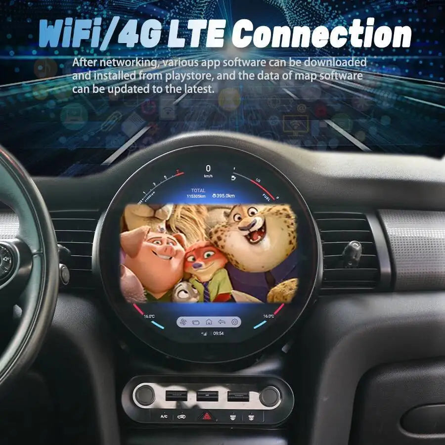 Android 14.0 Car Screen Autoradio For BMW Mini F55 F56 F54 F60 2014-2020 NBT EVO GPS Navig | AUTOKITSHOP