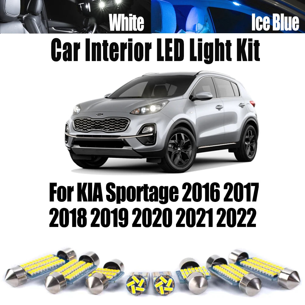 LED Interior Light Kit for KIA Sportage - Canbus Error-Free Bulbs | AUTOKITSHOP
