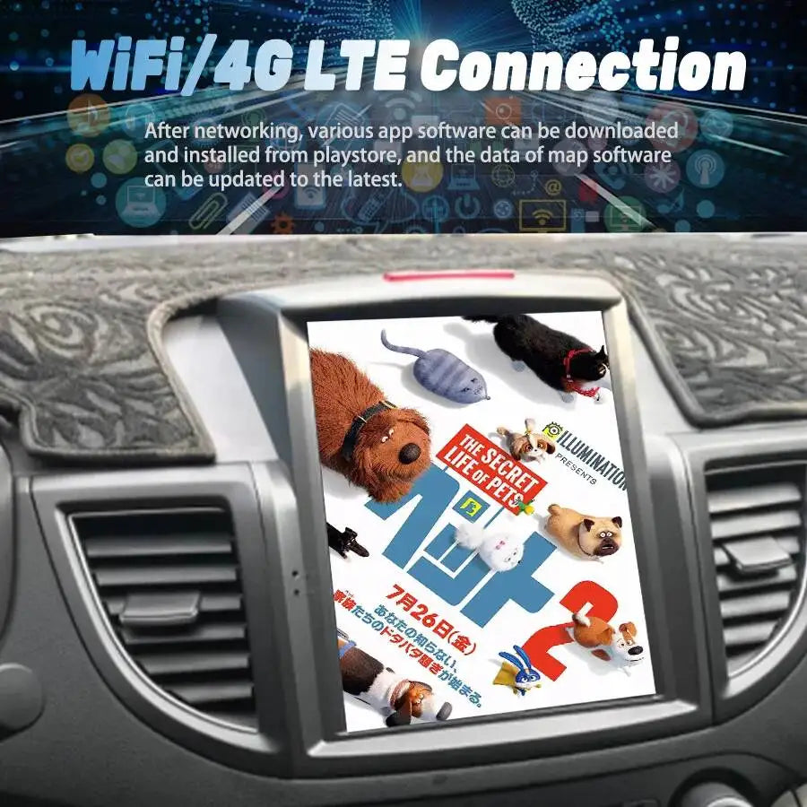Auto Radio Navigation Carplay Car GPS Stereo Audio 10.4" Screen Android Multimedia Player