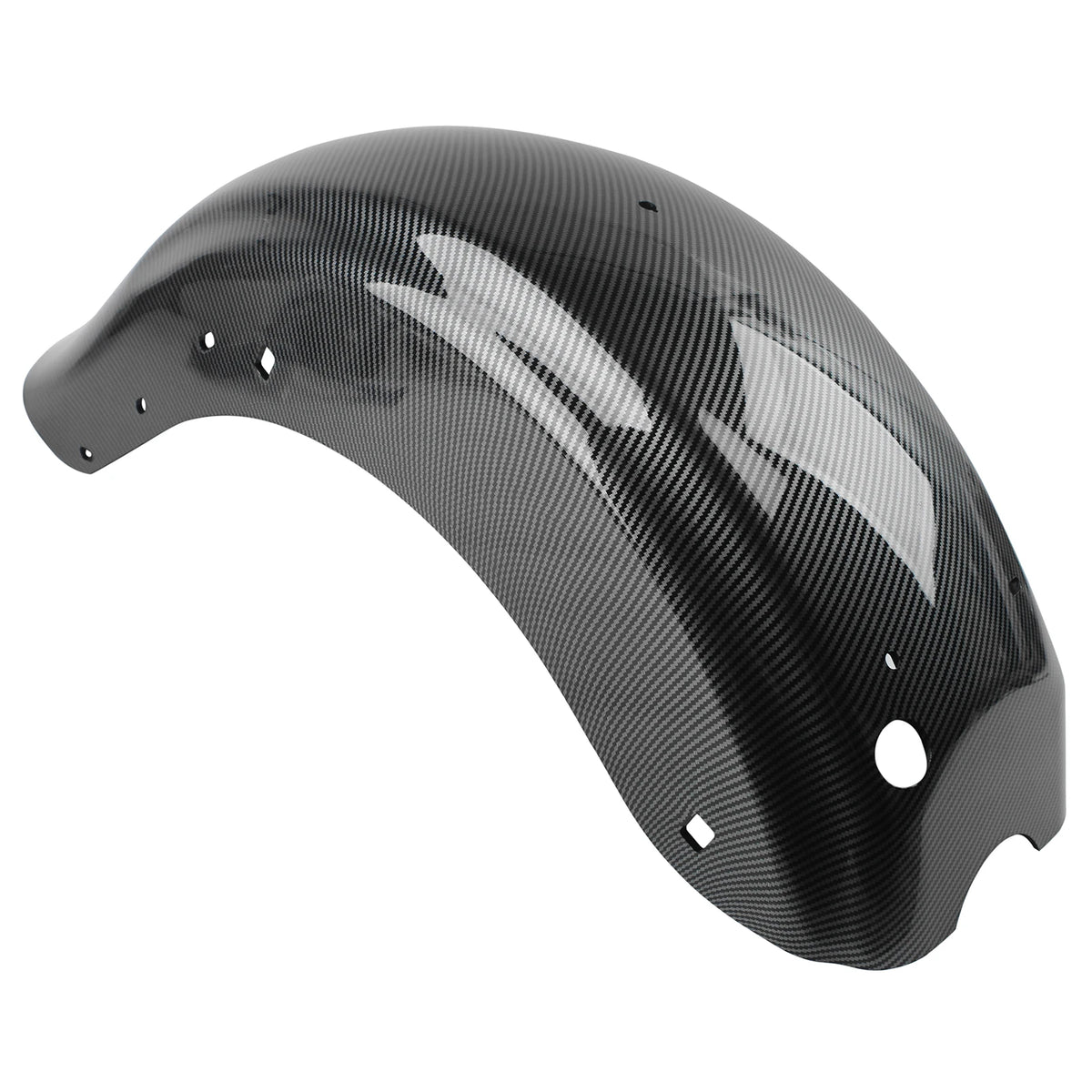 Rear Fender Carbon Fiber Motorcycle Mudguard For Harley CVO Touring Electra Street Road Glide 20 - Automotive LED Light