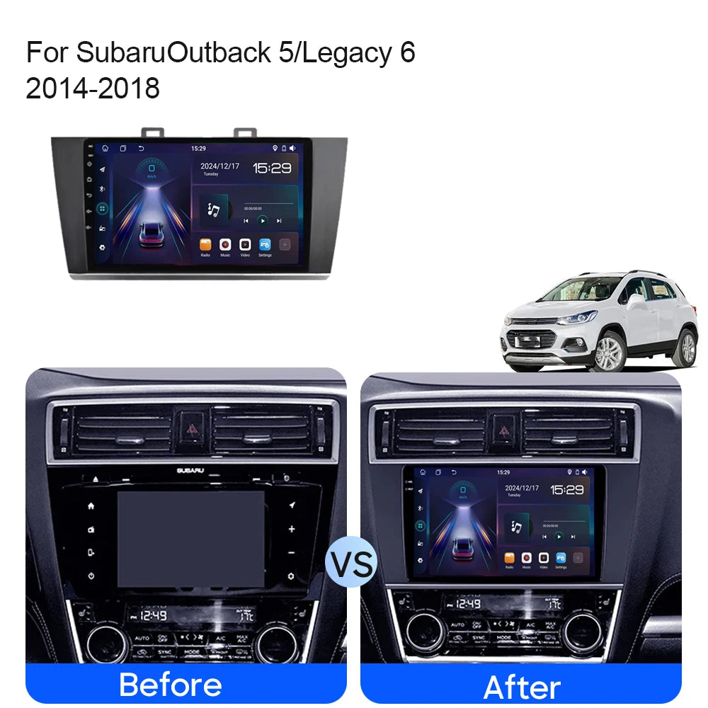 For Subaru Outback Legacy 2014 - 2018 WIFI Car Intelligent System Android Auto Radio Carpl
