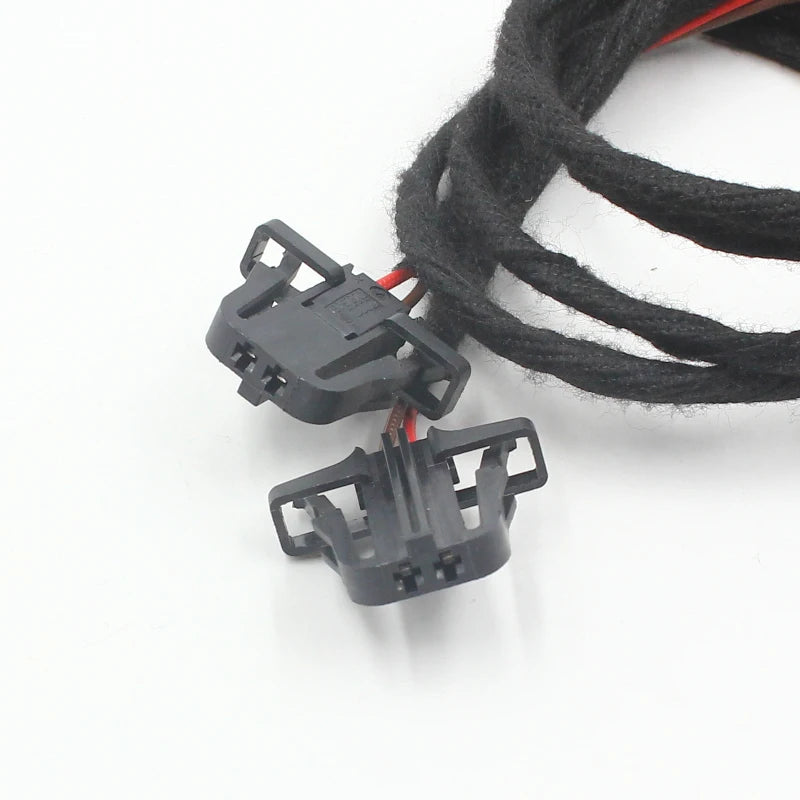 Rockeybright LED Door Warning Light Wire Harness Extension Cable for VW Golf Jetta Tiguan