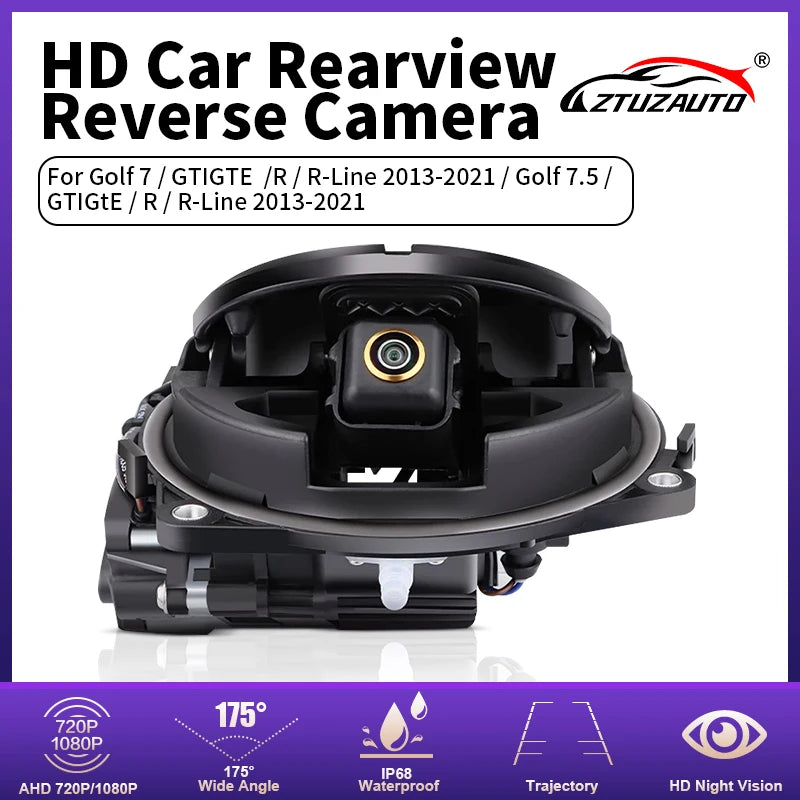 170° AHD 1080P Flip Emblem Car Reverse Backup Camera for For VW Golf 7/GTIGTE /R/R-Line /G