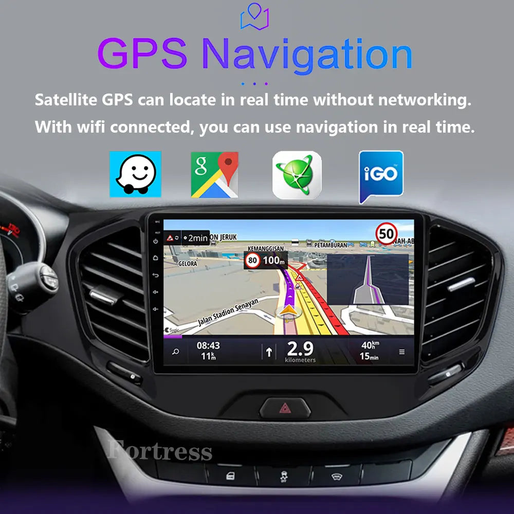 Carplay Android Auto Car Radio For LADA Vesta 2015 - 2022 Auto Multimidia Video Player QLE