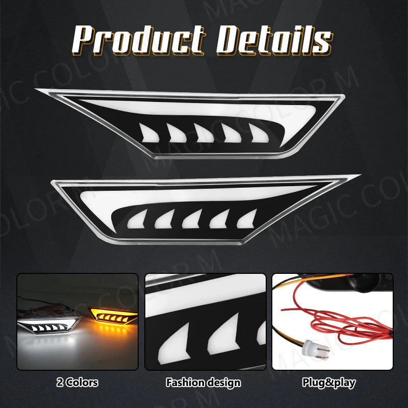 Turn Signal Light LED Side Marker for Honda Civic 2016 2017 2018 2019 2020 2021 Car Fender | AUTOKITSHOP
