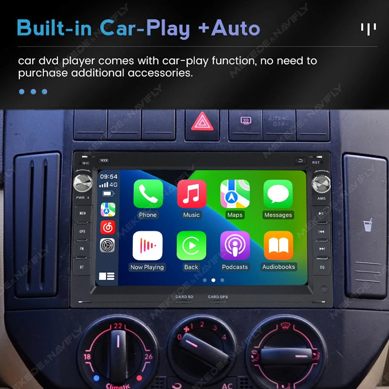 For VW Passat B5 MK4 MK5 Golf 4 Polo Bora Jetta T5 Android 15 2+64G 2 Din Car Radio Wirele