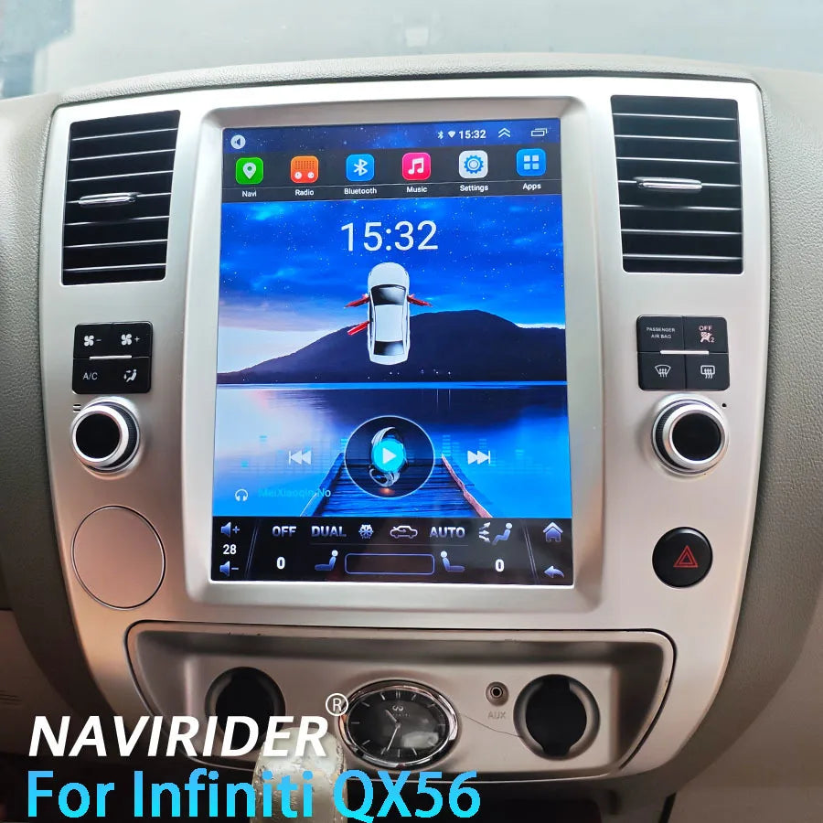 12.1inch StereoCar Radio For Infiniti Qx56 QX80 2008-2011 GPS Android 15 Car Multimedia Vi