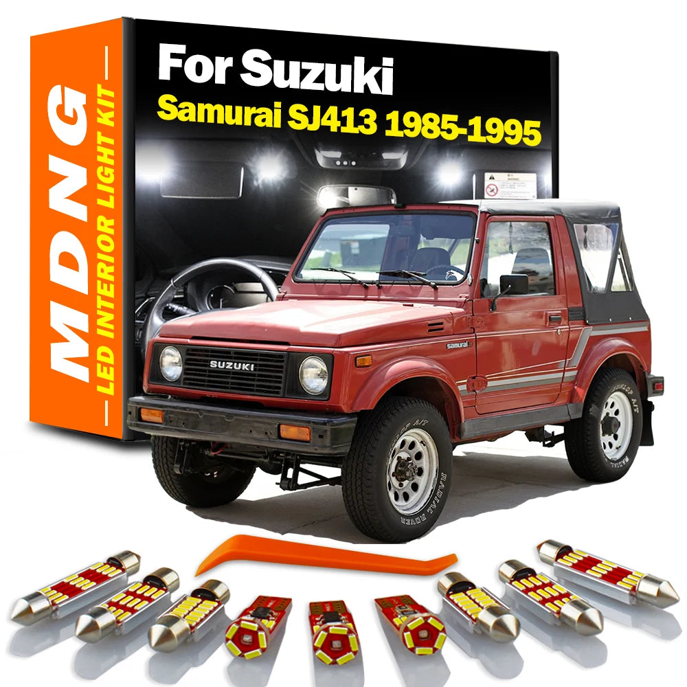 8-Piece LED Interior Light Kit for Suzuki Samurai SJ413 - Canbus Error-Free Bulbs | AUTOKITSHOP