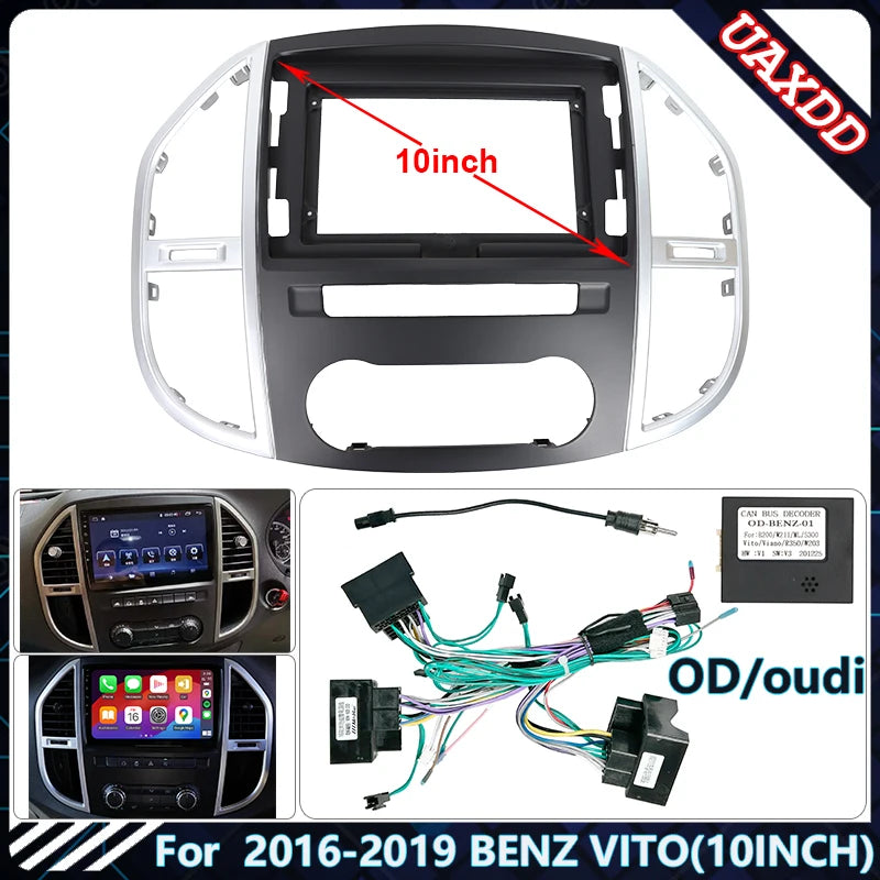 For2016-2019 BENZ VITO 10.1 INCH DVD Stereo audio screen multimedia video CD player MP3 MP