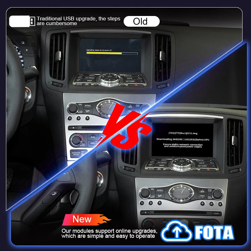Wireless CarPlay Android Auto Adapter for Infiniti G Series G37 G35 Support Mirror Link Ai