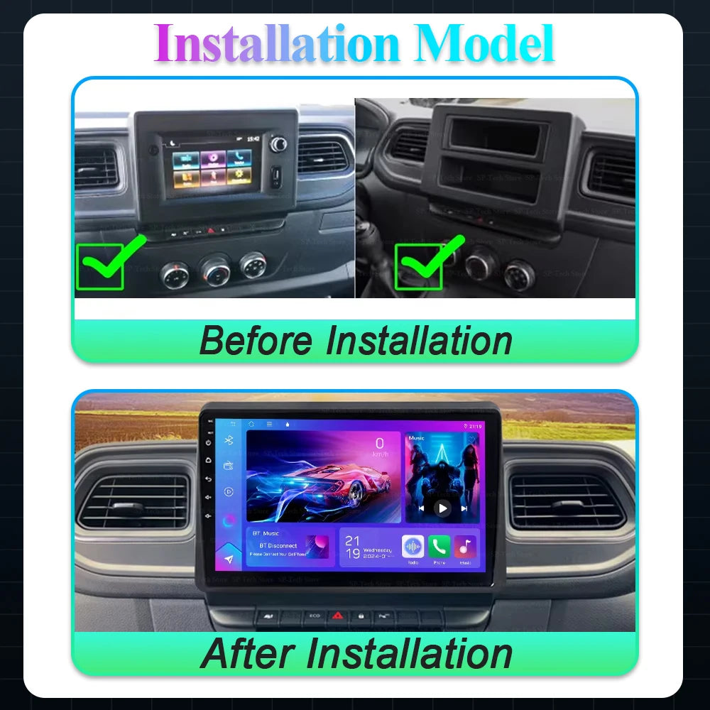 Android 16 For Renault Master 2019 2020 2021 2022 Car Radio Wireless Carplay Multimedia Vi | AUTOKITSHOP