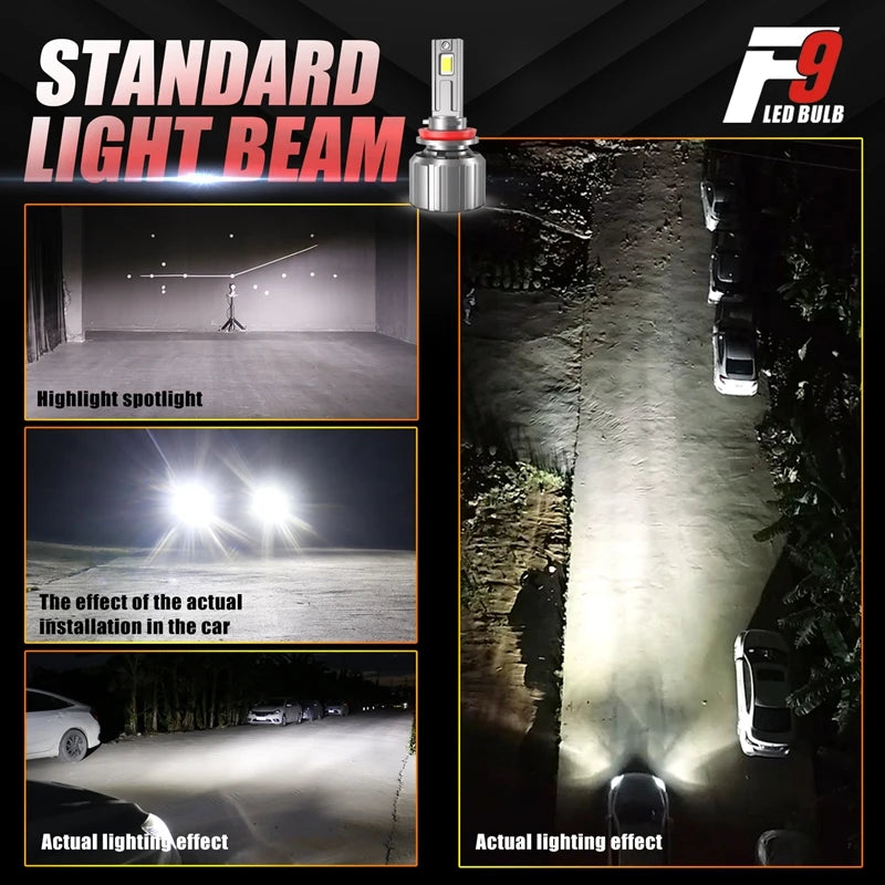 180W F9 LED H7 H11 H1 9005 H4 Headlight Kit Fog Light H4 H7 H8 H11 H1 9005 9006 LED Lamp L
