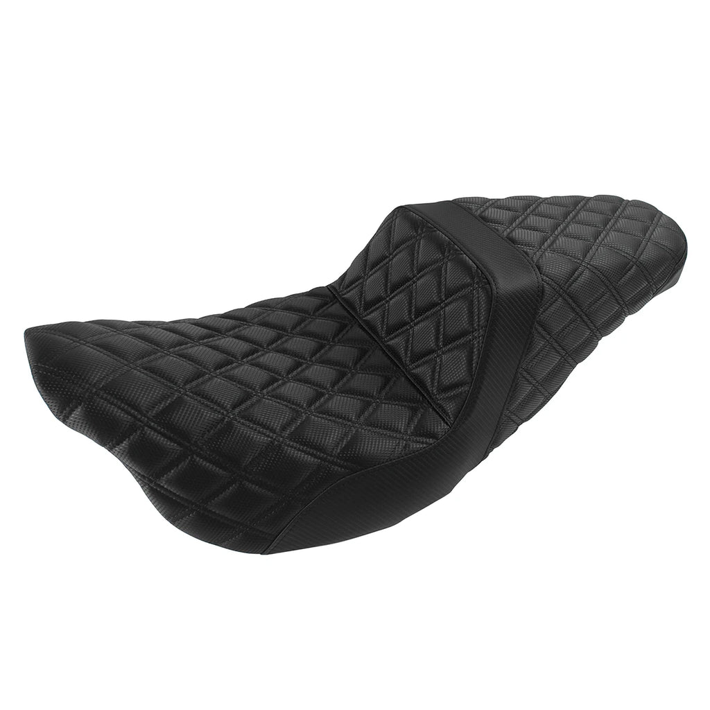 Motorcycle Black Front Rear Two-Up Seat Extended Seat For Harley Touring Road Ki for Seat 2008-2023 - Automotive LED Lig