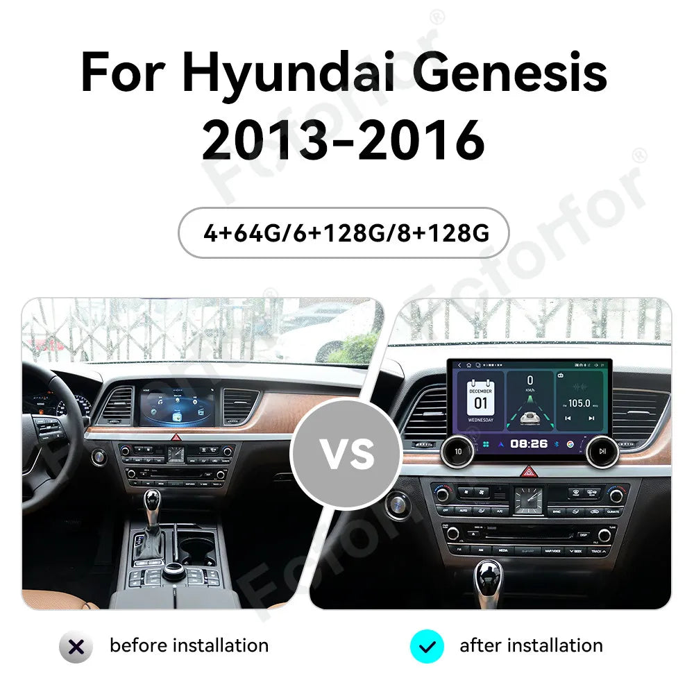 Ultra Clear Display Android 15 11.5 Inch Full HD Touch Wireless CarPlay Auto GPS Stereo He