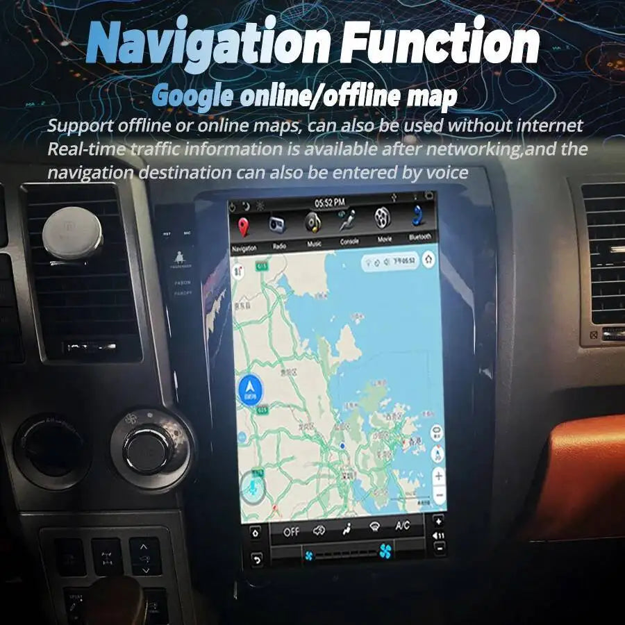 13.6" Touch Screen Autoradio Stereo Carplay For TOYOTA Tundra Sequoia 2007-2018 Android 13 | AUTOKITSHOP