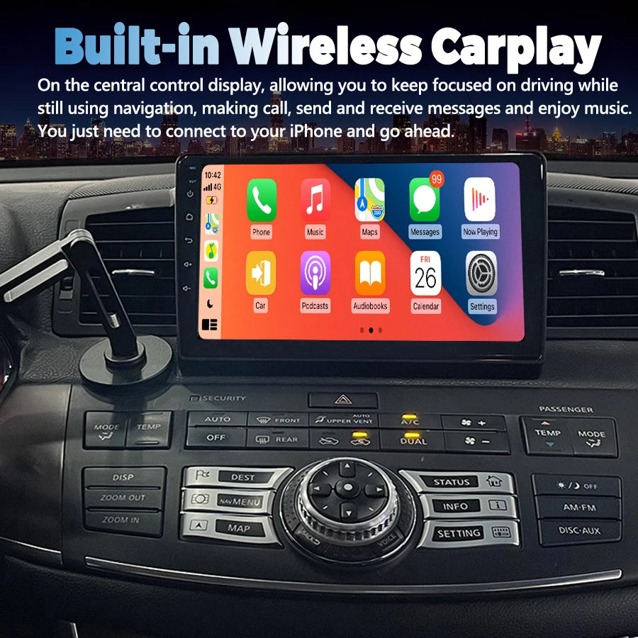 9Inch Android 15 Car Multimedia Video Player For Infiniti M35 2007-2010 For Nissan Fuga 20