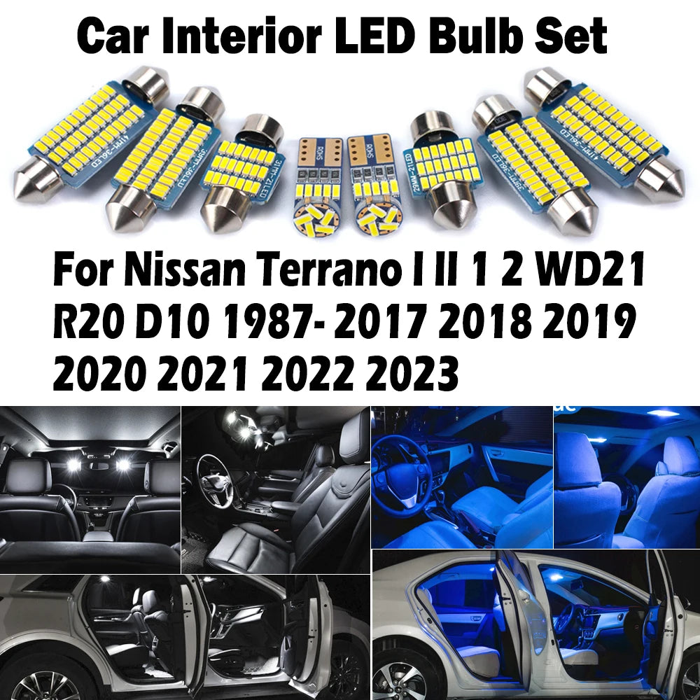 LED Interior Light Kit for Nissan Terrano I II 1 2 WD21 R20 D10 1987- 2019 - Canbus Dome Map Door Trunk Bulbs | AUTOK...