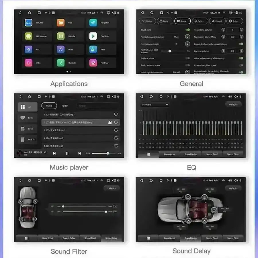 Android 15 Radio Screen For Toyota Rav4 Rav 4 CarPlay Stereo Car Multimedia Video Player G