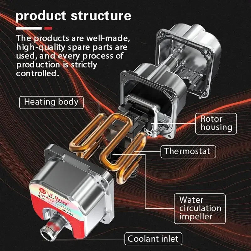 3000W Car Engine Heater Diesel Auto Engine Antifreeze Preheater 220V Truck Coolant Heater Parkin - Automotive LED Light