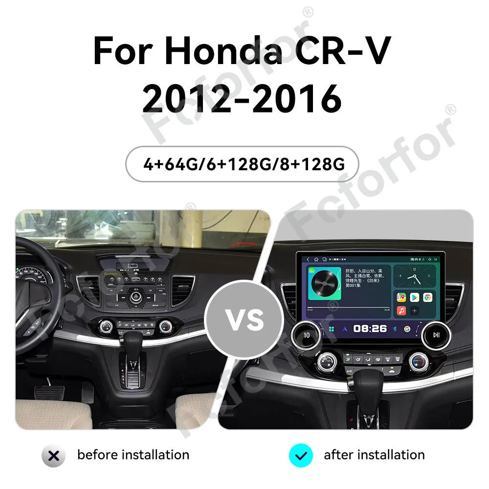 11.5 Inch Android 15 Wireless Carplay For Honda CR-V 2012-2016 Modern Upgrade High Definit