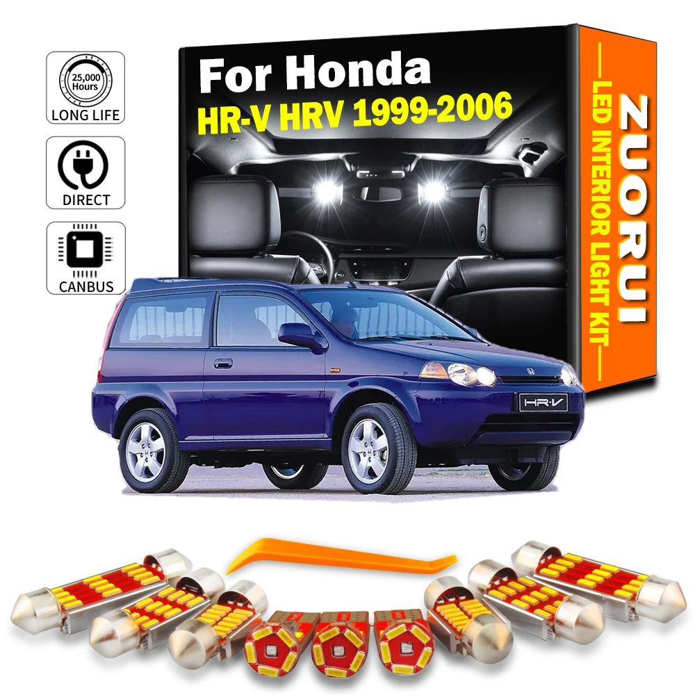 10-Piece LED Interior Light Kit for Honda HR-V HRV - Canbus Error-Free Bulbs | AUTOKITSHOP