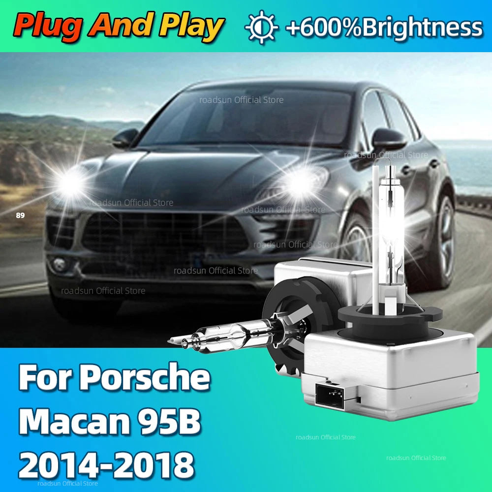 35W D3S Xenon HID Bulb 6000K Car Lamp Replacement Headlight For Porsche Macan 95B 2014 201
